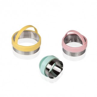 Sunplast Cookie Cutter Round With Handle Dough Cutter 6pcs Set PD3342