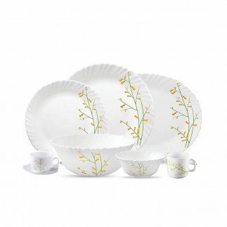 La Opala Dinner Set Citron Weave Classique 44 Pieces LW044