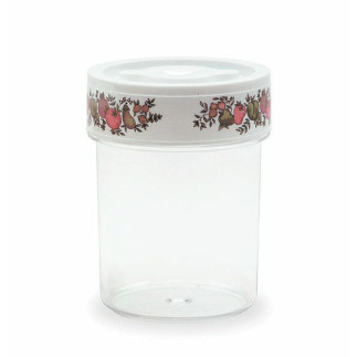 Lionstar Storage Plastic Jar Ø 120 x H 198 MM Snack Pot 202 PT-11 Tight Container & Storage Space Saving Box BPA Free