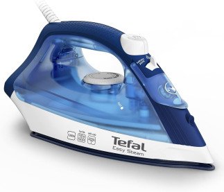Tefal Easy Steam, Steam Iron, Non-stick, Anti-scale, 220 ml, 1200 Watts, Blue, FV1941M0