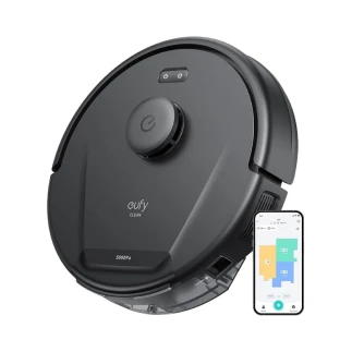 Eufy Robot Vacuum, Ultra Strong 5,000 Pa Suction, iPath Laser Navigation, for Deep Floor Cleaning, Ideal for Hair, Hard Floors L60