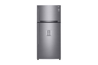 LG 509L Double Door Refrigerator, Top Freezer Fridge, No Frost, Energy Efficient - GN-F702HLHU