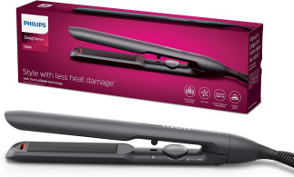 Hair straightener Philips 5000 series with thermoprotective technology, Black [model BHS510