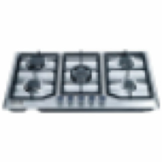 Nikai Gas Built In Hob 5 Burner Stainless Steel Cooktop With Full Safety Cast Iron Pan Support NGH5005N