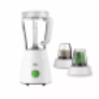 Braun Blender 1.5L 500w Mill & Chopper PowerBlend Triangular Plastic Jug, 2 Speed, Ice Crushing Function, Stainless Steel Blades JB0123WH