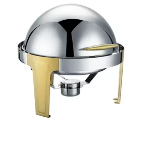Avino Chaffing Dish 9L Round Roll Top