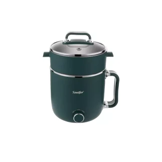 Sonifer Double Layers Hot Pot Electric Steamer Cooker 1.8L, 220V, 600W Stainless Steel SF-1508