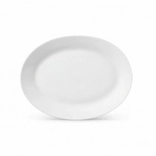 La Opala Oval Plate 330mm Ivory White 1pc L1330