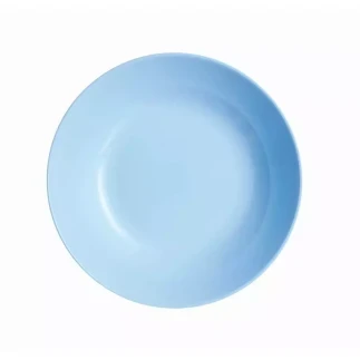 Luminarc Diwali Soup Plate 20cm Light Blue P2021 (Pack of 6Pcs)