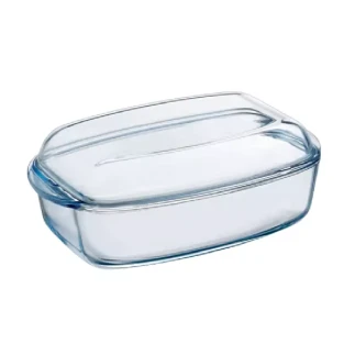 Pyrex Essential Rectangle Casserole with Lid 6.5L/37x22cm