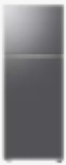 Samsung Refrigerator 465L Double Door, No Frost, Multi Flow Cooling, Deodorizer, Twist Ice Maker, Tempered Glass, Smart Things,Wi-Fi Silver RT47CG6631S9UT