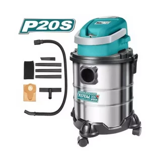 Total Drum Vacuum Cleaner Dry 20L Rechargeable TVLI2005