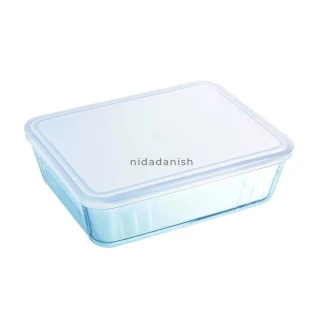 Pyrex Cook & Freeze Rectangular Dish + White Lid 1.5L 242P000/6146