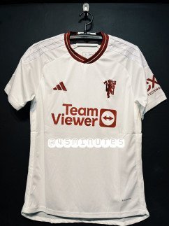 MANCHESTER UNITED THIRD KIT 2023/2024 TANZANIA - XL | JEZI MPYA YA MAN UTD YA TATU 2023/2024  NYEUPE