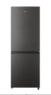Hisense 223L Double Door Refrigerator with Reversible Door and LED Lighting - Tempered Glass Shelves Freestanding Fridge, A+ energy efficiency Silver(H310BIT)