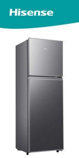 Hisense Double Door Refrigerator 154L  with Top Freezer, Titanium Silver(RD-20)