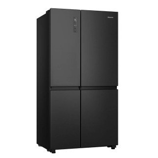 Hisense Refrigerator Side by Side 637L with Touch Control and Self-closing door, Multi-air flow Freestanding Fridge with Smart connectivity, Black(H800SB)