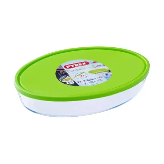 Pyrex Cook & Store XL Oval Dish with Lid 35x24cm