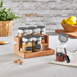 Hane Spice Jar 190ml x 8pcs Set Panama HN2932