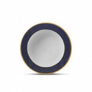 La Opala Soup Plate 6pcs Flowered Regent Blue 225mm 0531
