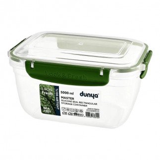 Dunya Plastic Container Rectangle 5000ml Master Rectangle 30865
