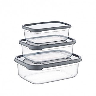EmHouse Plastic Container 6pcs Set 350/650/1200ml EP300