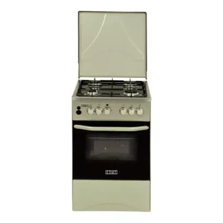 Solstar Cooker 50x50CM 3 Gas Burners, 1 Electric Plate with Electric Oven & Grill Silver SO 540D-ERASLB