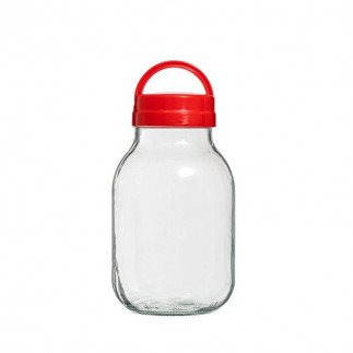 Sarina Storage Jar 5000ml Red Screw Lid With Handle S183