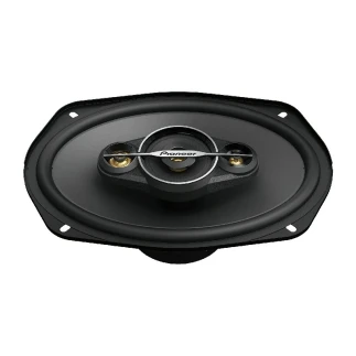 Pioneer Speaker, 6" X 9" 4 Way Speaker Set, 90W RMS, Open & Smooth Sound Concept, Carbon and Mica Reinforced Cone, 92 dB Sensitivity, Impedance 4Ω TS-A6968S