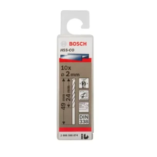 Bosch HSS Cobalt Twist Drill Bit Set – Premium 10 x 2mm, Model 2608585874