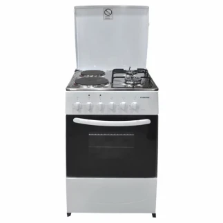 Nikai Oven Cooking Range 2 Burner and 2 Hotplate 50x50cm TFG14N22 Double Layer Glass Metalic Lid Hot Plate And Gas Burner Combination