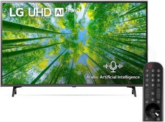 LG  55 Inch UHD 4K Smart TV UQ8000 Series, Cinema Screen Design, 4K Active HDR WebOS Smart AI ThinQ - 55UQ80006,