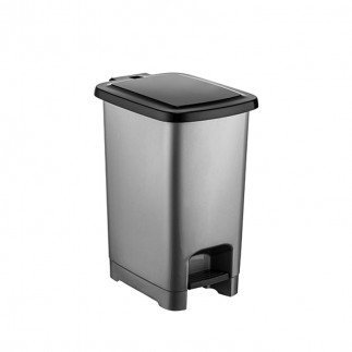 Senyayla Dustbin Slim 40L Plastic With Pedal 4283
