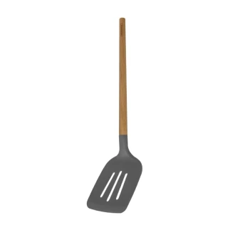 Tramontina Spatula Slotted Silicone Wood Handle Live 25731/160
