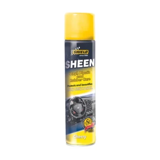 Shield-Auto Sheen Cockpit Spray, Vinyl Plastic & Rubber Care, Multi-Purpose Cleaner, Cherry 300ml Nu Car SH39