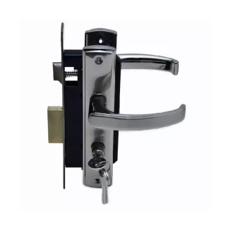 Union Lock Set With Cylinder 72mm Satin Nickel 313