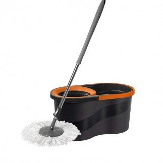 Elefan Mop & Bucket 14L Nero Spinning Mop Set ELFMCR