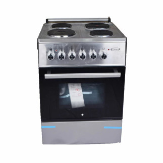 Venus Electric Cooker 60 x 60cm, 4 Electric Hot Plates with Electric Oven  Stainless Steel VC6644ESD
