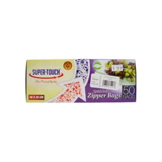 Super Touch Quick Lock Zipper Bags 26x20cm (Pack of 24)