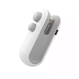 USB Rechargeable Mini Vacuum Sealing Machine - Portable Smart Kitchen Tool for Food Preservation, Ideal Plastic Bag Sealer for Modern Outdoor Use.