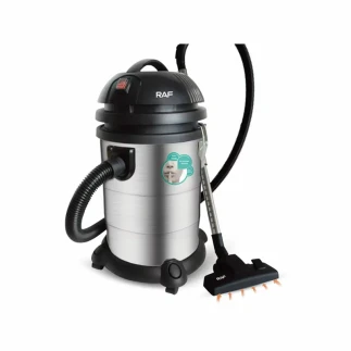RAF Drum Vacuum Cleaner Wet and Dry 30L 3000W with Dust Bag, Strong Suction, Clogging Protection, Dust Separation R.8706