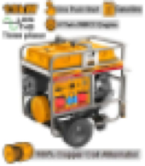 Ingco 19kW Three-Phase Diesel Generator, 2-Cylinder OHV Engine, Copper Coil Alternator GE200006EST