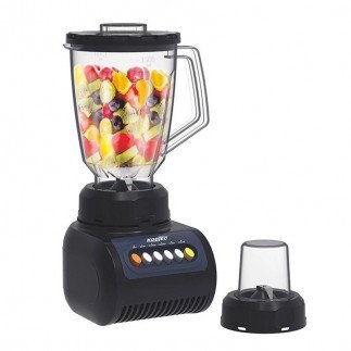 Kodtec Blender 1.5L with Plastic Jar & Mill 50g 300W Black KT-3007BL-B