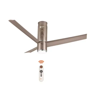 Orient Smart Ceiling Fan 48"/1200mm Aeroslim with IoT Technology, Remote & Underlight BLDC Energy Saving, High Air Delivery, Hydrographic PU Finish, Ceiling Adjustable Mounting, Slim Design, Bend & Rust Proof ABS Body