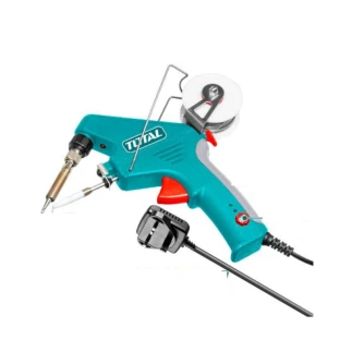 Total Soldering Gun 90W 220-240V with Solder Wire Feeder, Temperature Adjustment, Preheat time 20 Seconds TET160732-8