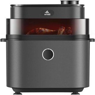 evvoli Air Fryer 7L With Digital Control Panel Display, 8 Preset Programs and 1650W, EVKA-AF8008D