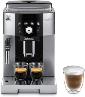De'Longhi Magnifica S Smart, Automatic Bean to Cup Coffee Machine, Espresso, Cappuccino, ECAM250.23.SB, 1000ml, Silver