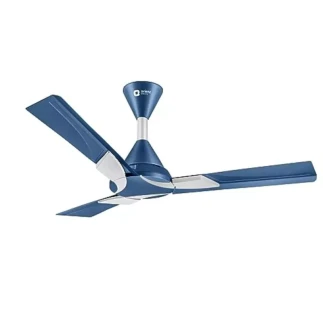 Orient Ceiling Fan 56"/1400mm 75W with 3 Blades, Designer Azure Blue Silver Wendy