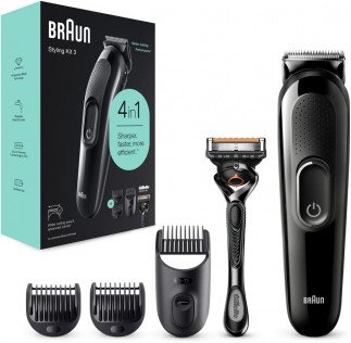 Braun SK3300 – 4-in-1 Face & Head Trimming Kit with Gillette Razor
