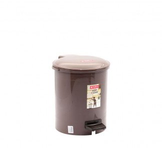 Lionstar Dustbin Round Step 10L C-11, Brown